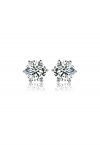 Boucles d'oreilles en diamant Moissanite de forme hexagonale