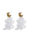 Boucles d'oreilles fantôme hanté de dessin animé