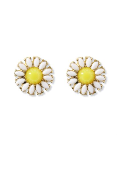 Boucles d'Oreilles gai Marguerite Perles