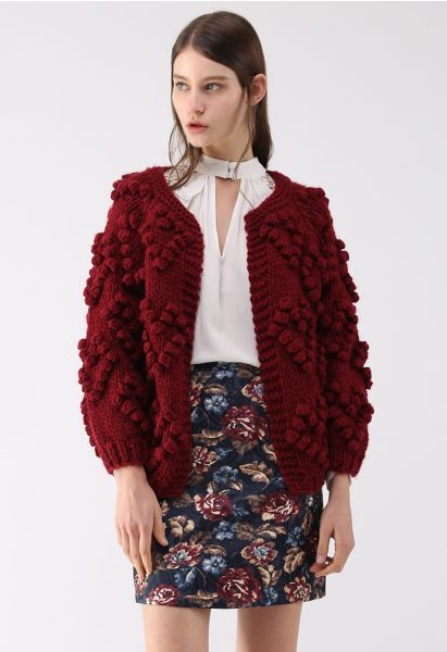 Tricotez votre Amour Cardigan bordeaux