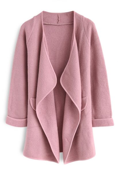 Tout Est Tricoté Manteau en Rose