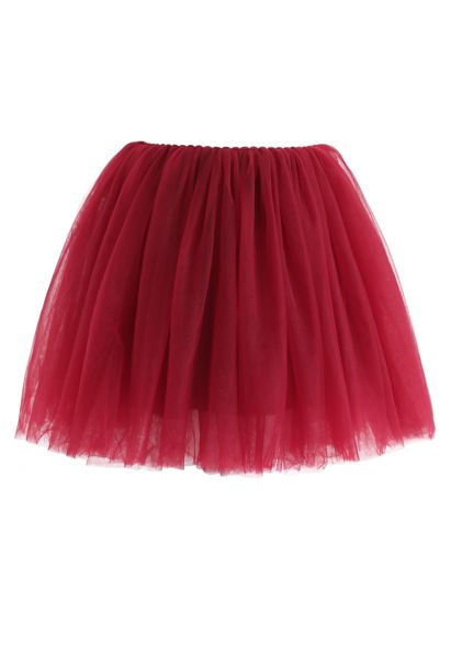 Jupe Amore en tulle et vin pour enfants