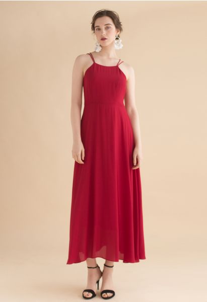 Magnifique mouvement Maxi Cross Back Back en rouge