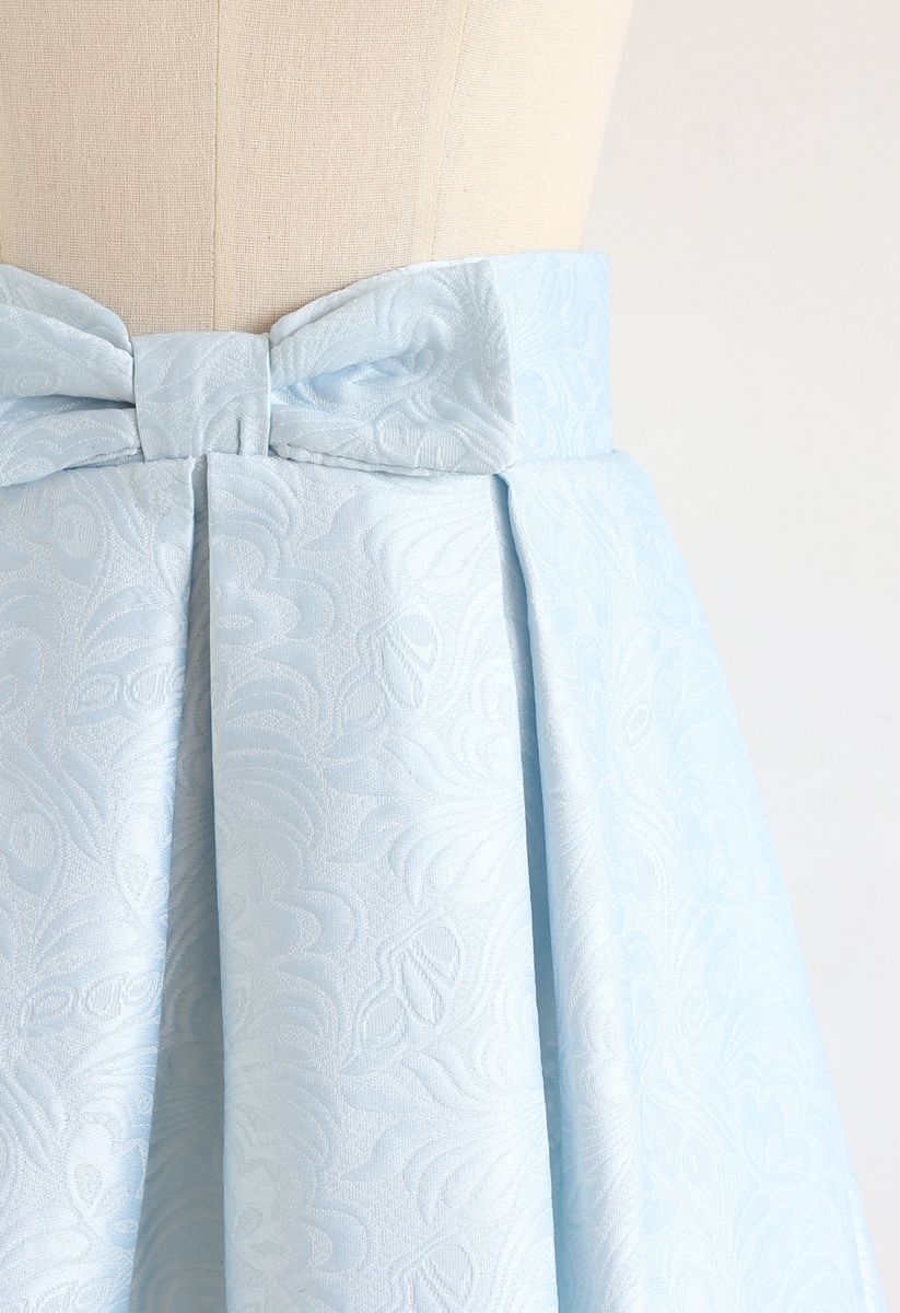 Jupe jacquard Sweet Your Heart en bleu bébé