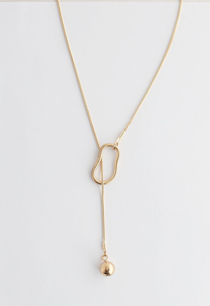 Collier Chaîne Fermoir Boule