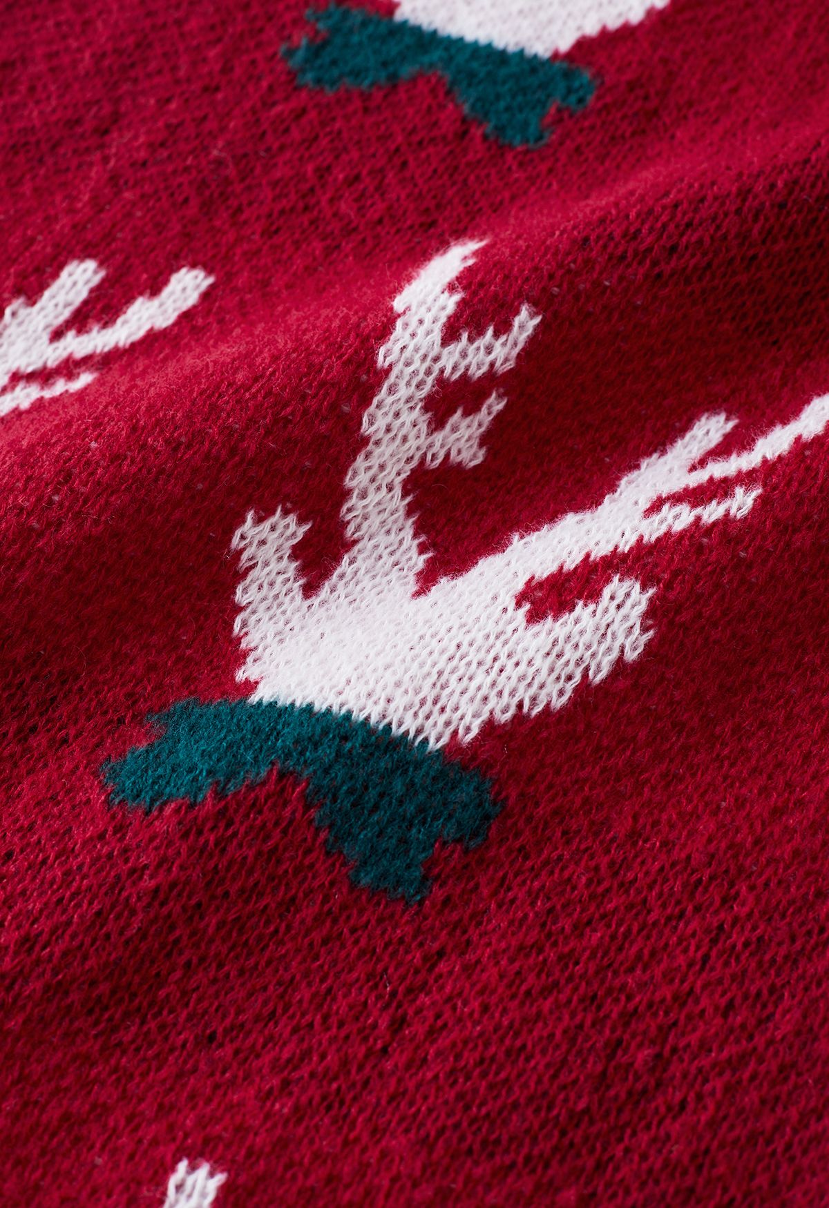 Écharpe en tricot de Noël Vibe Elk Antler