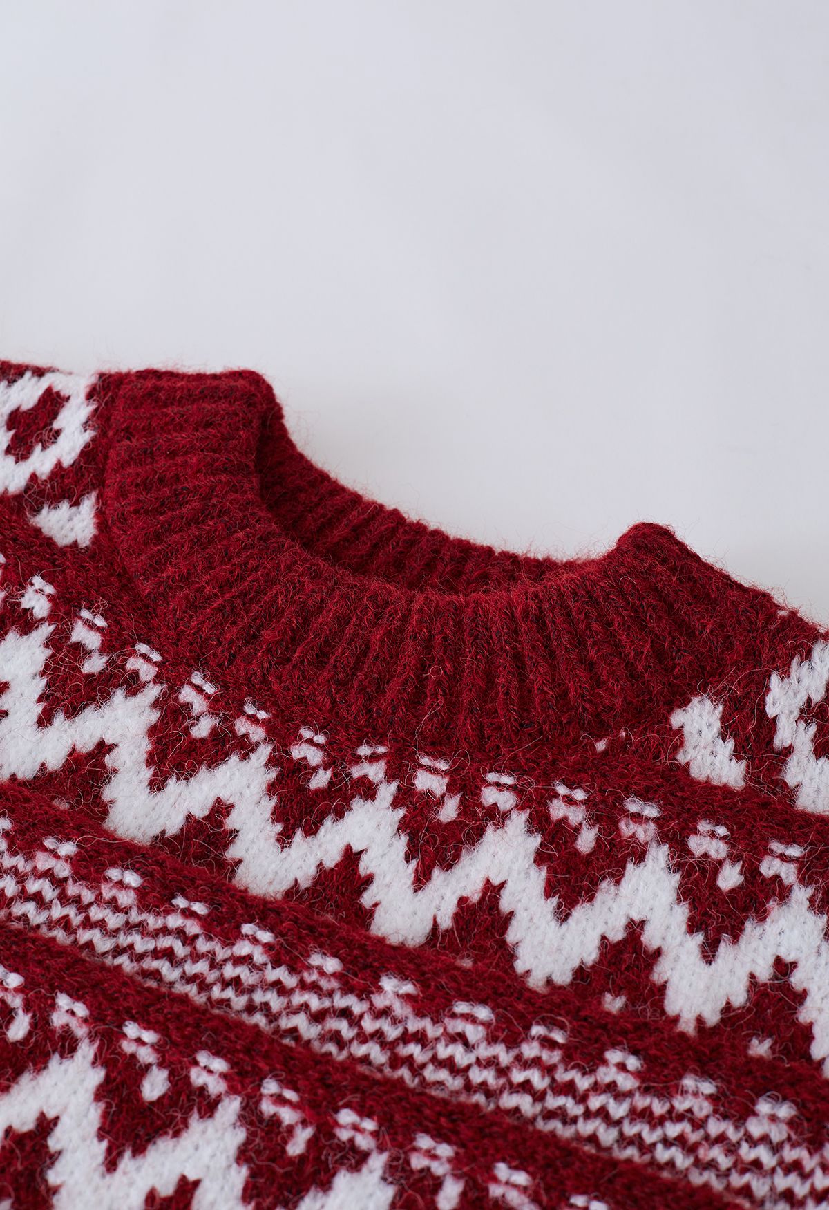 Pull fantaisie en grosse maille Fair Isle