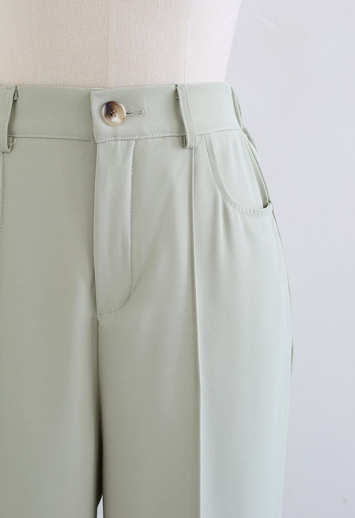 Pantalon décontracté de couleur unie Breezy en Pistachio