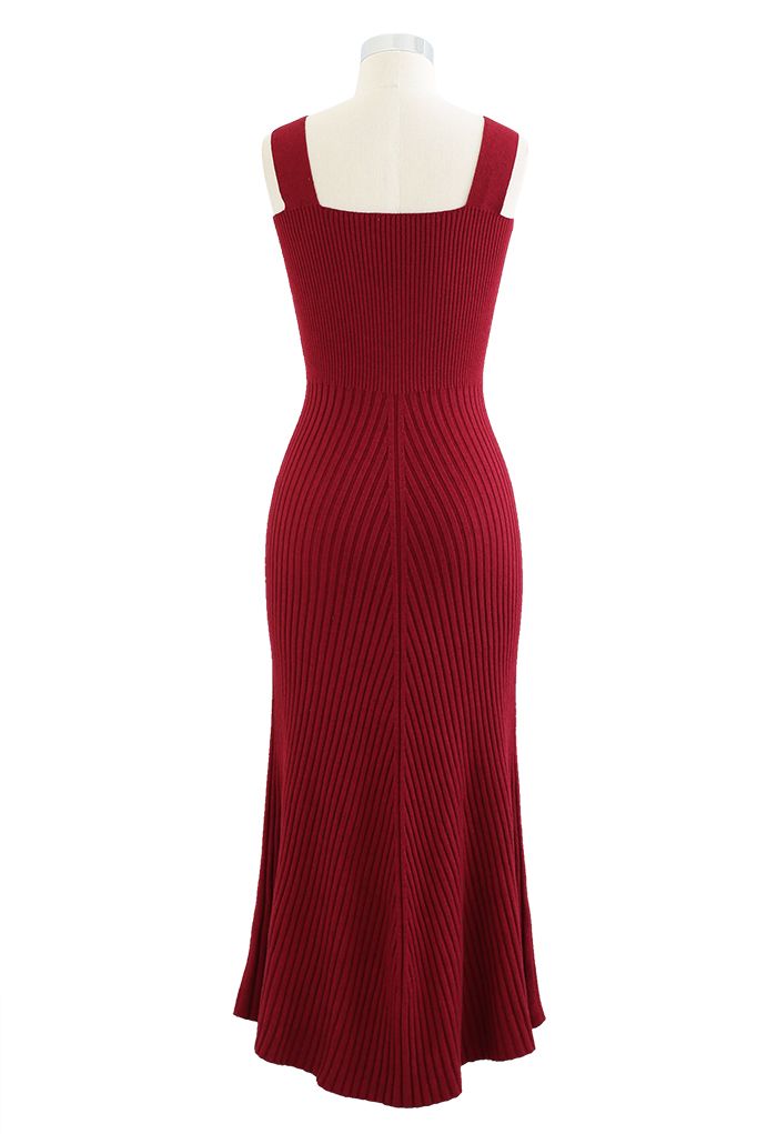 ROBE CAMI EN MILLE DOUCE ET ÉLEVÉE EN ROUGE