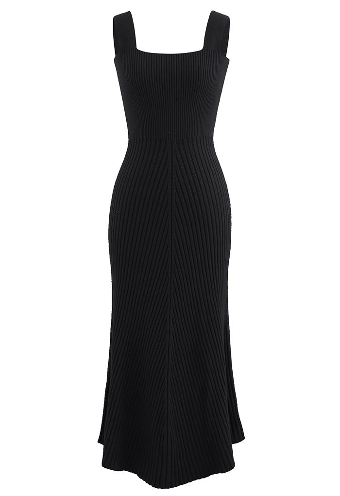 ROBE CAMI EN MILLE DOUCE ET ÉLEVÉE EN NOIR