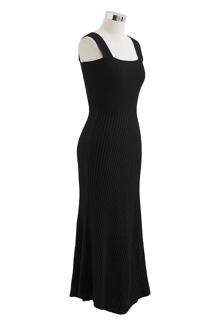 ROBE CAMI EN MILLE DOUCE ET ÉLEVÉE EN NOIR