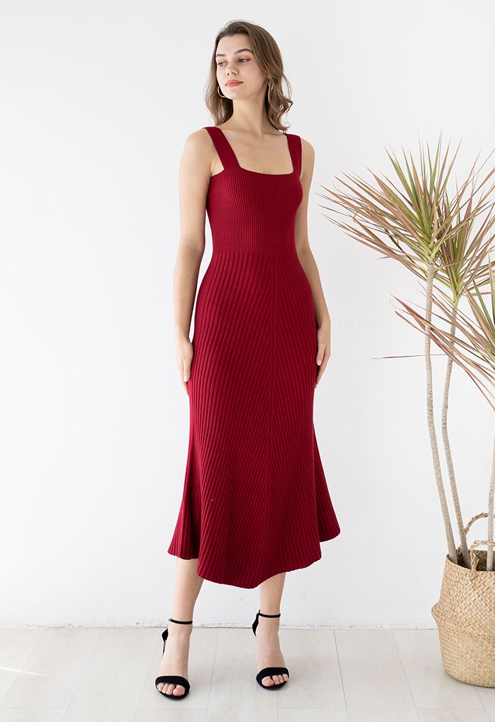 ROBE CAMI EN MILLE DOUCE ET ÉLEVÉE EN ROUGE