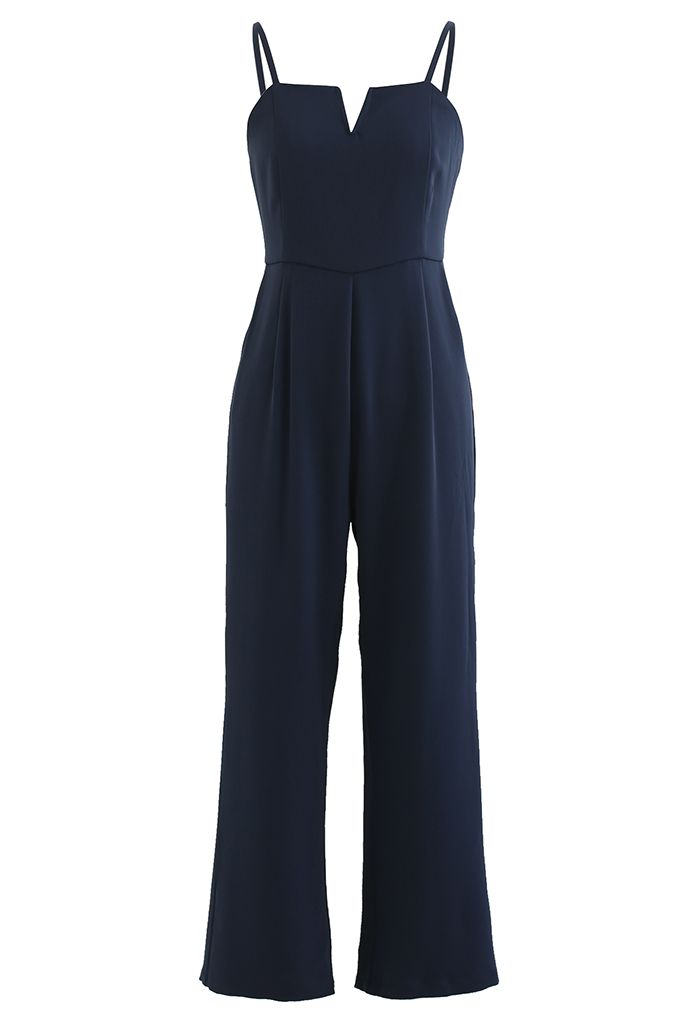 Eternal Neatness Cami Jumpsuit en bleu marine