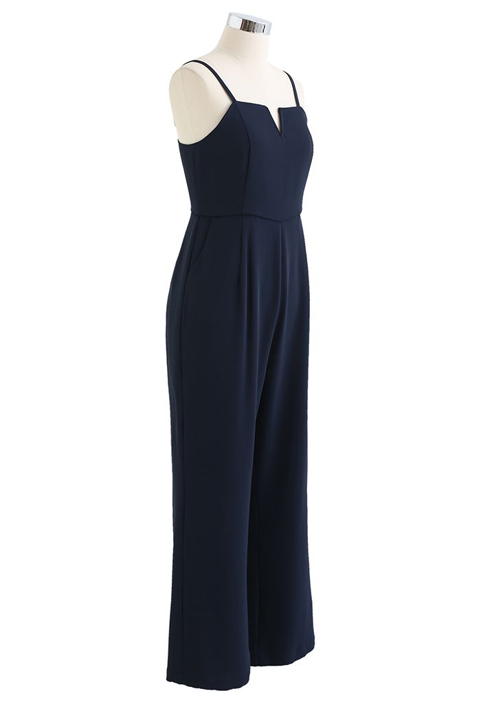 Eternal Neatness Cami Jumpsuit en bleu marine