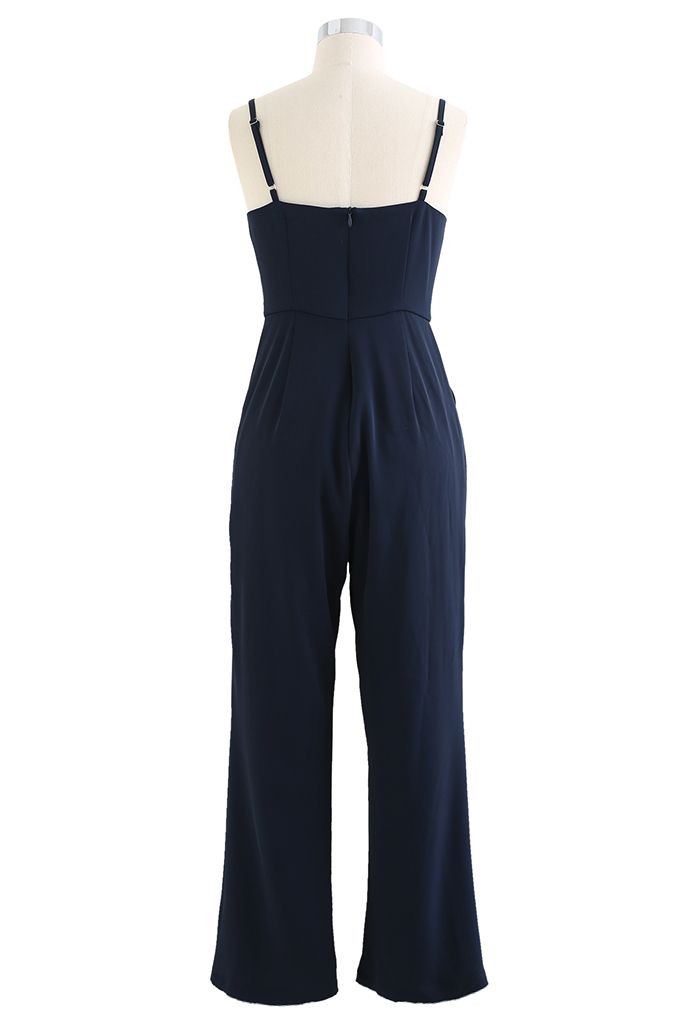 Eternal Neatness Cami Jumpsuit en bleu marine