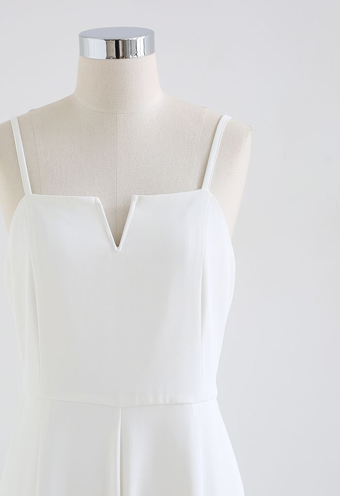 Eternal Neatness Cami Jumpsuit en blanc