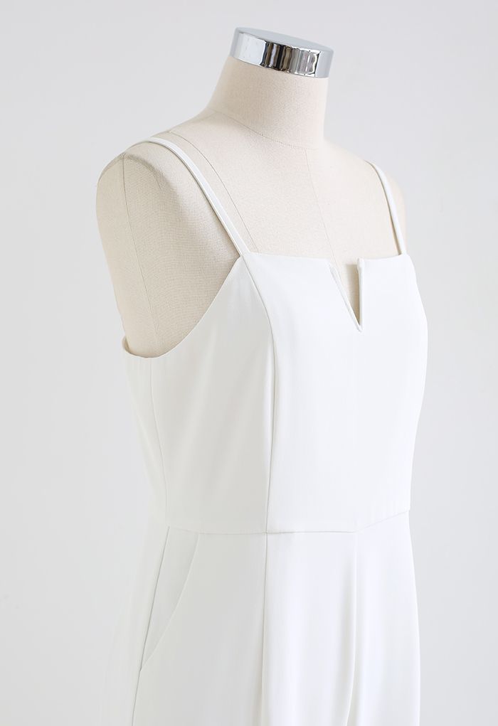 Eternal Neatness Cami Jumpsuit en blanc