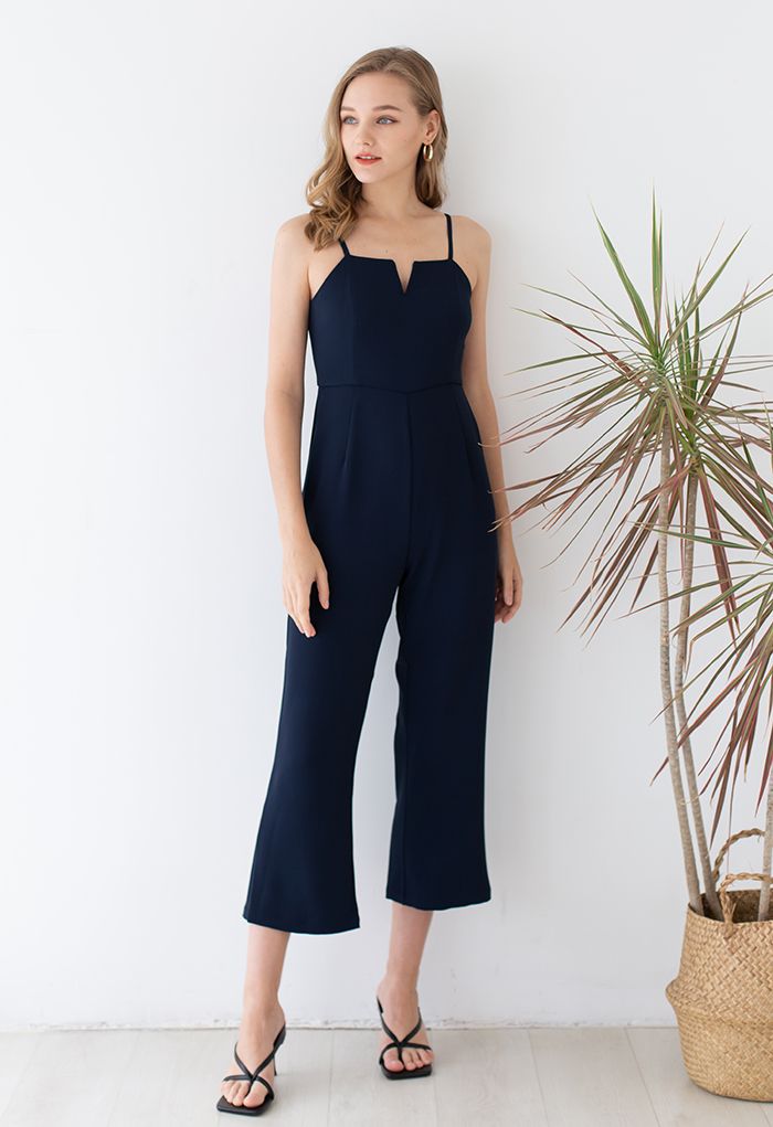 Eternal Neatness Cami Jumpsuit en bleu marine