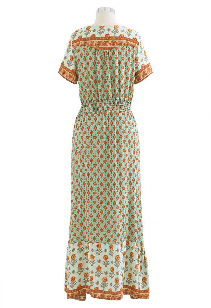 Robe maxi bohème fleurie Tenerife Vacay