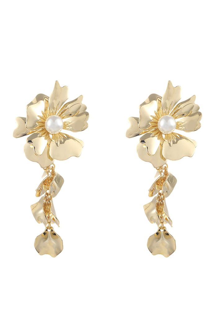 Pendants d'oreilles fleuris Splendidly Pearl