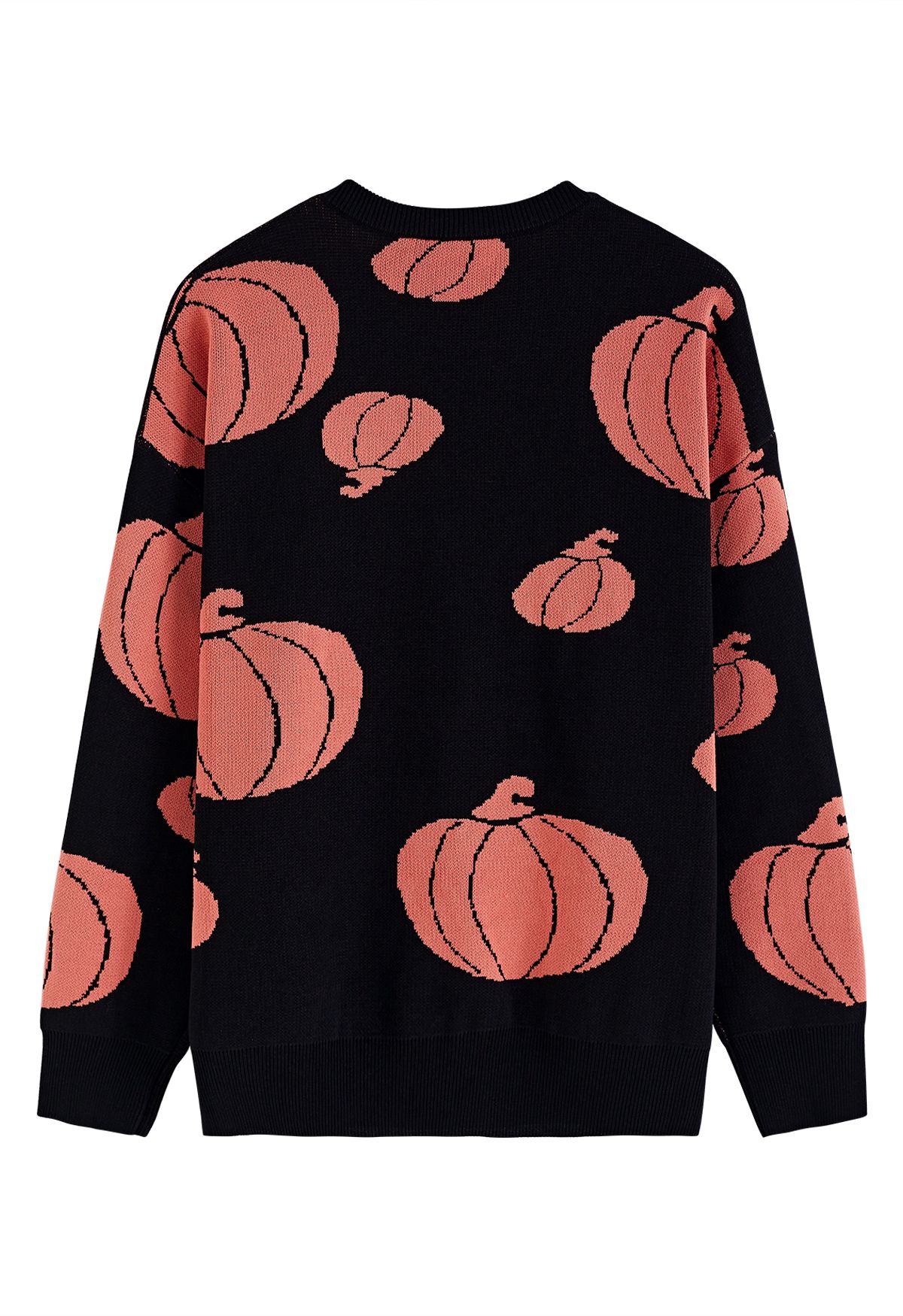 Pull d'Halloween Lanterne Citrouille en Tricot