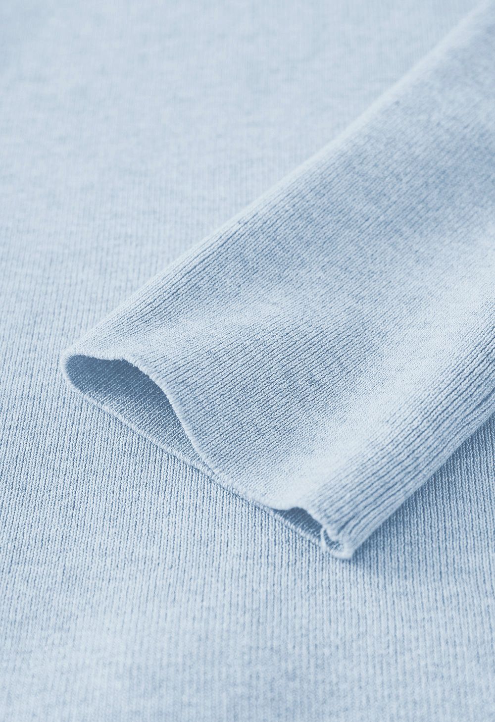 Cardigan en tricot à taille nouée à revers larges en bleu bébé