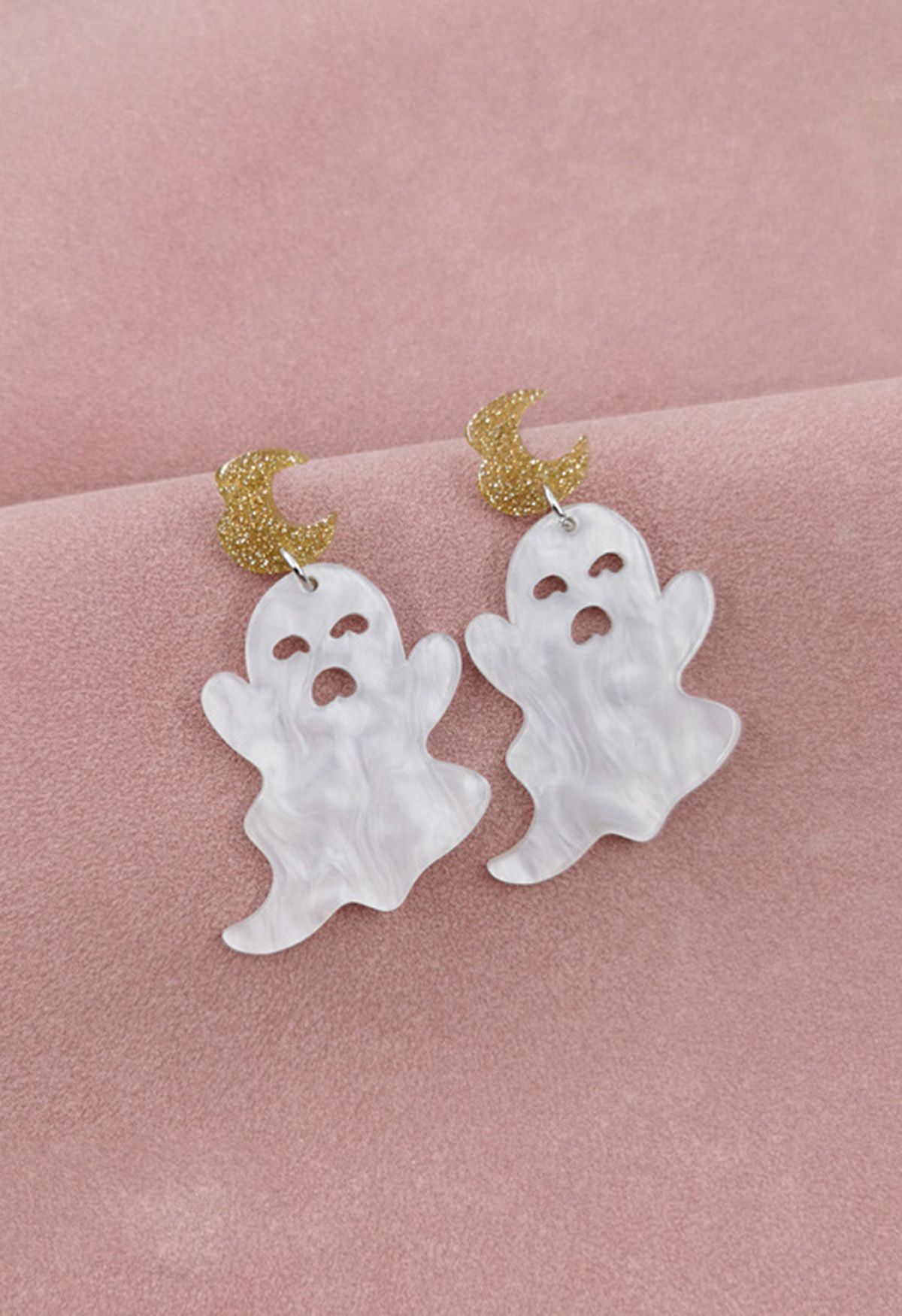 Boucles d'oreilles fantôme hanté de dessin animé