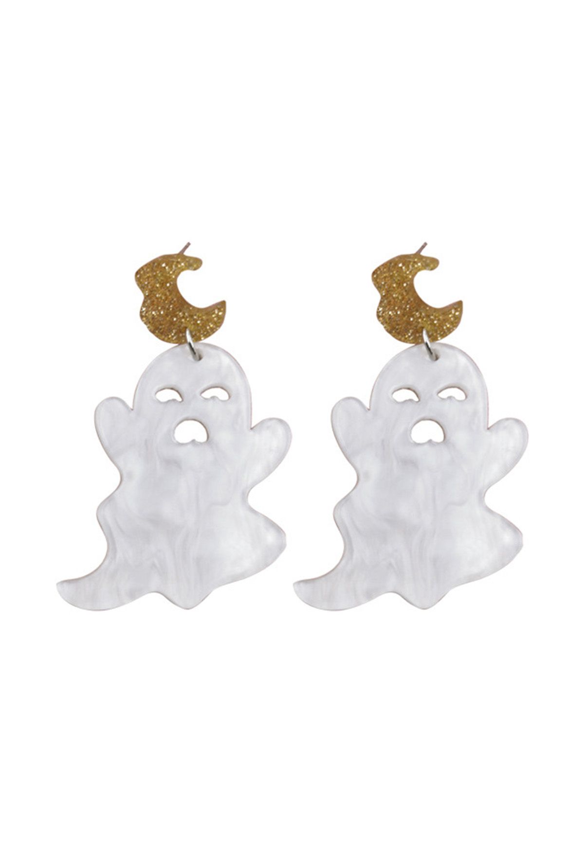 Boucles d'oreilles fantôme hanté de dessin animé