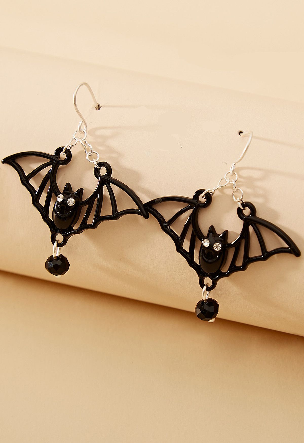 Boucles d'oreilles chauve-souris gothiques évidées