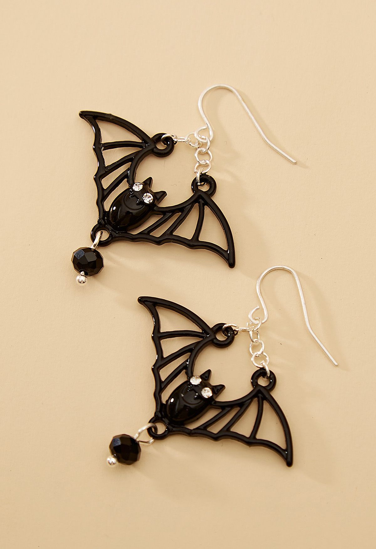 Boucles d'oreilles chauve-souris gothiques évidées