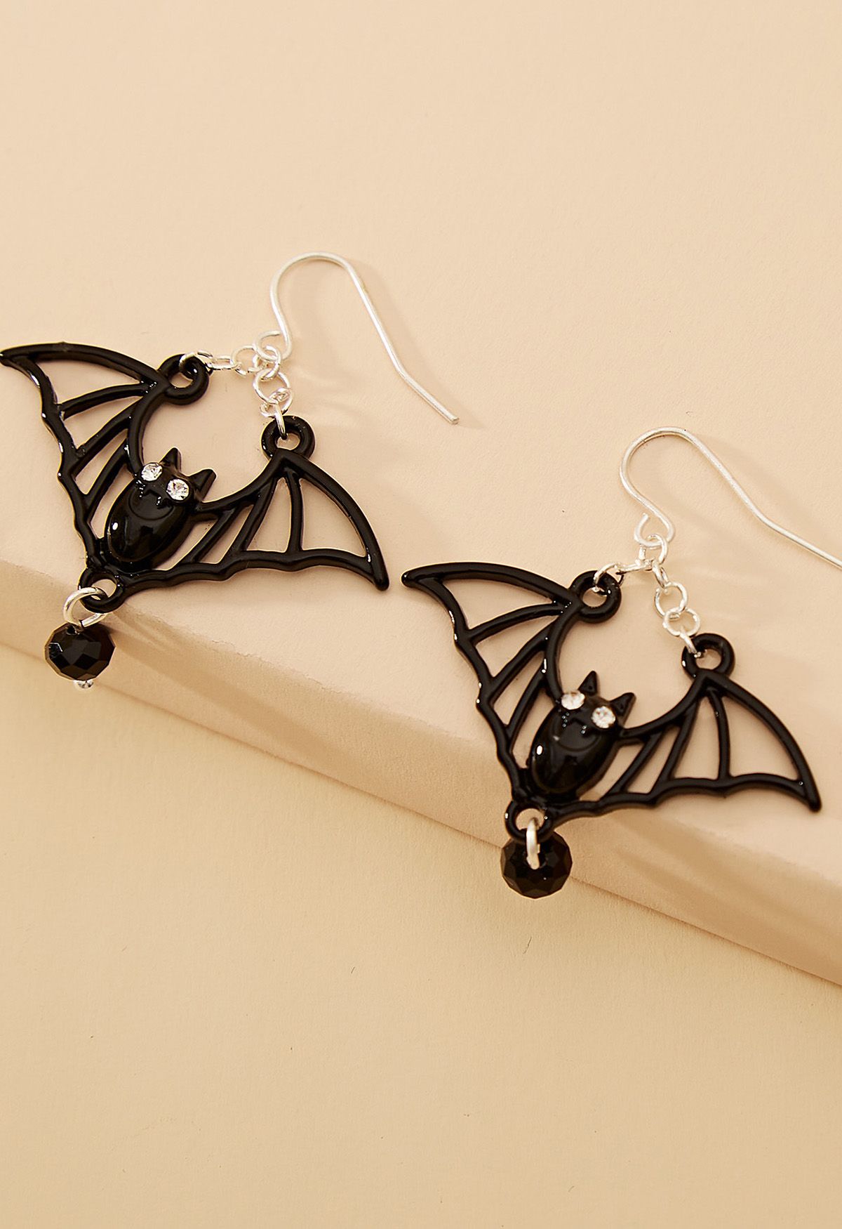 Boucles d'oreilles chauve-souris gothiques évidées