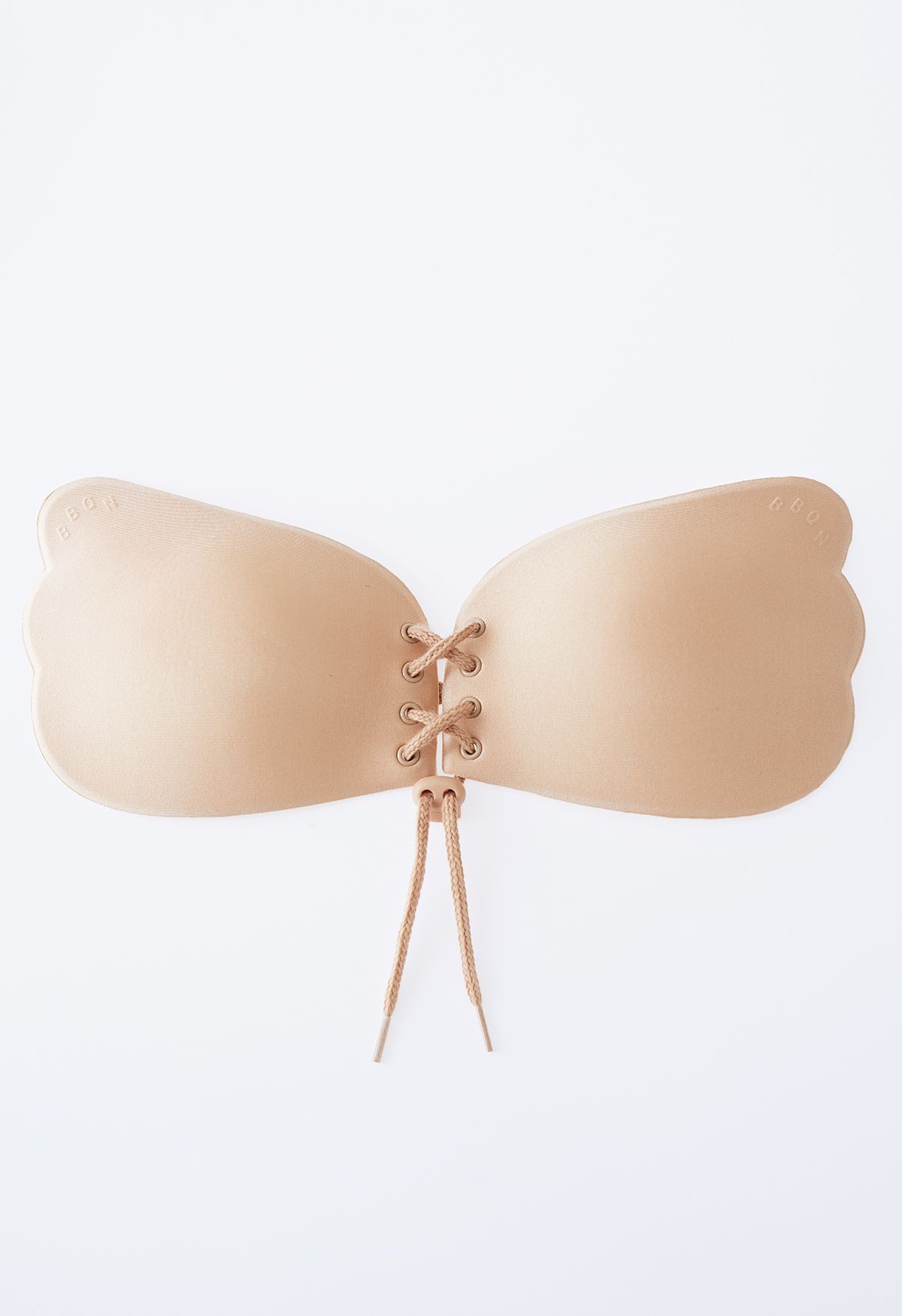 Soutien-gorge push-up collant nude avec cordon de serrage