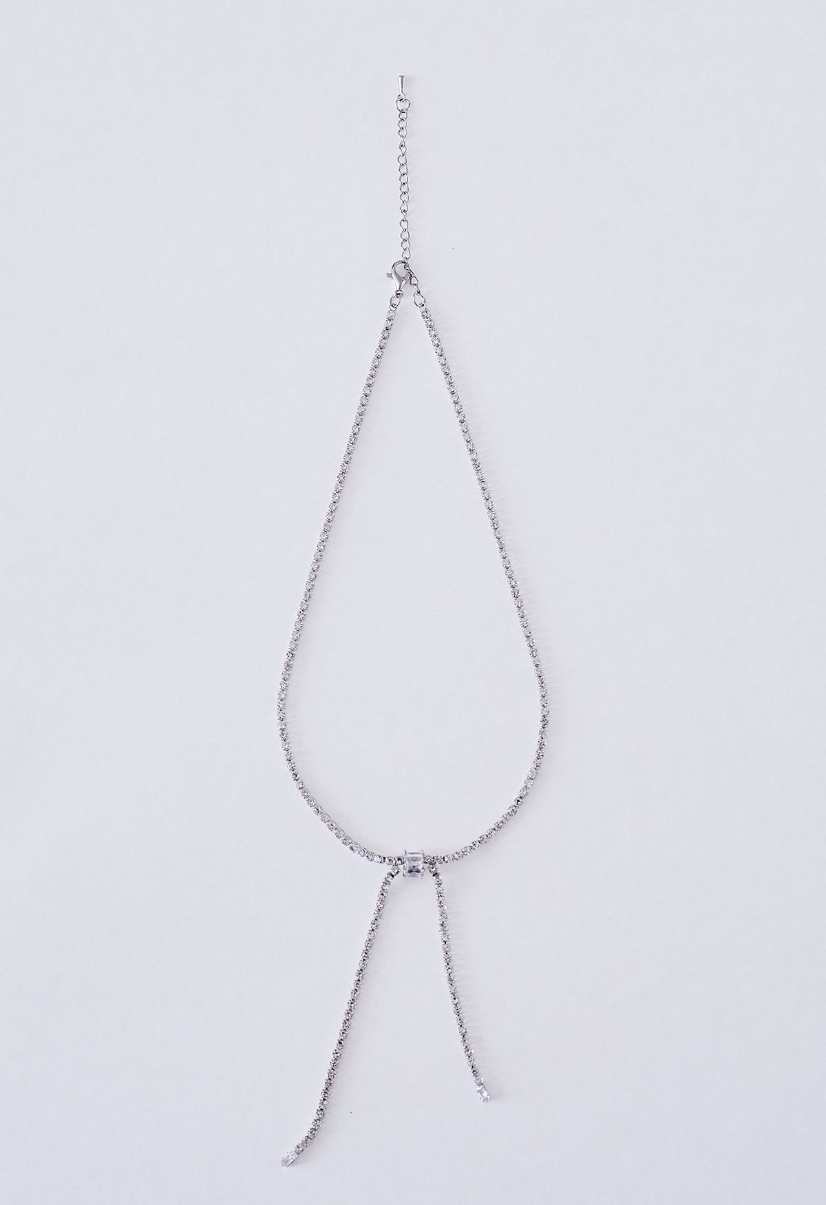 Collier Clavicule Noué Plein de Diamants