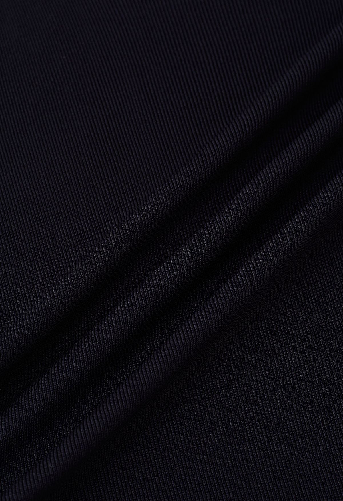 Raw-Cut Edge Knit Tank Top in Black