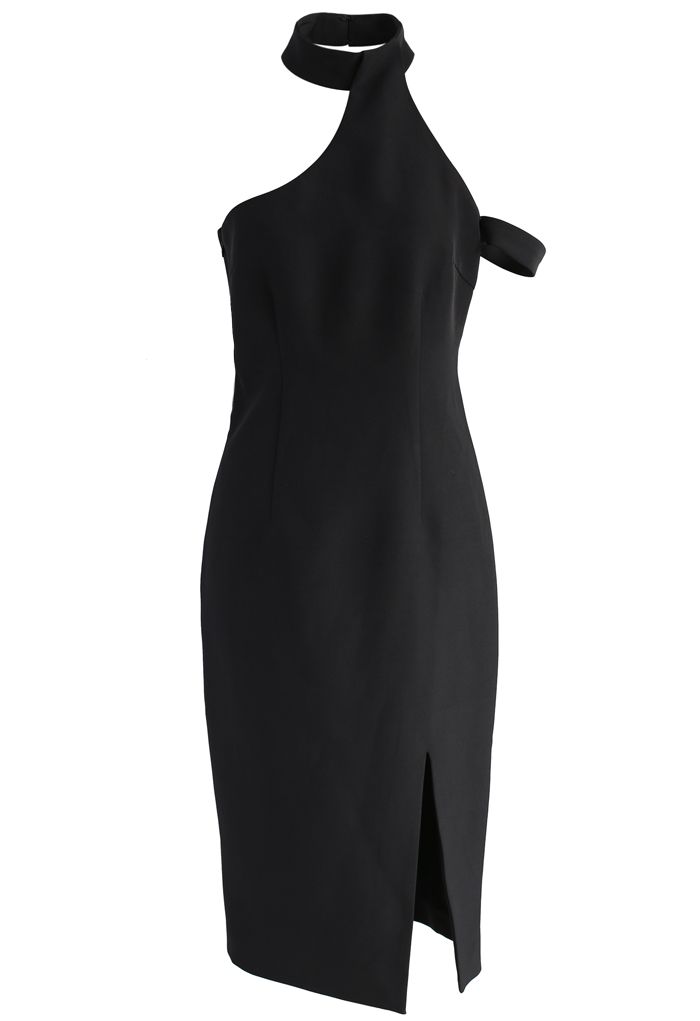 Robe branchée avec Collier en Noir