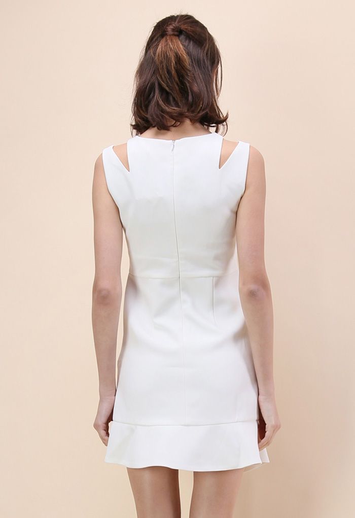 L'épitomé de la Grâce Robe sans Manches en Blanc