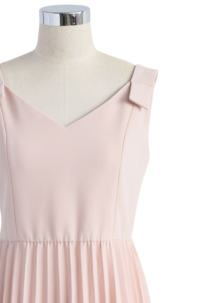 Felicity Comes Around Robe Cami plissée rose