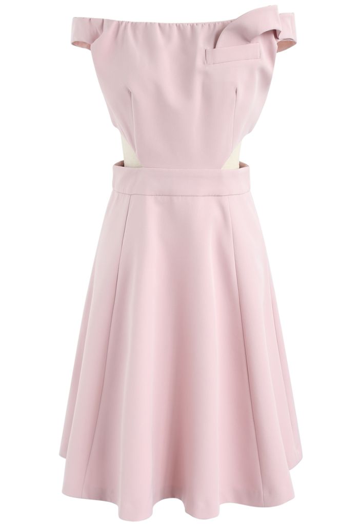 Continuer à danser robe asymétrique en rose bonbon