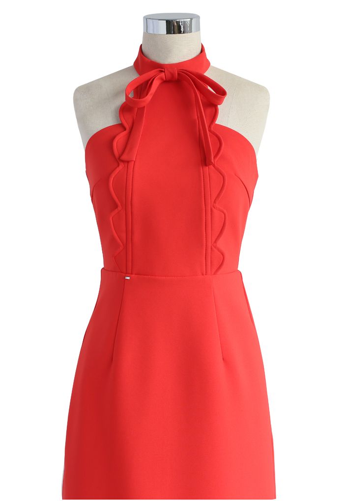 Dernier engouement robe bustier en rouge