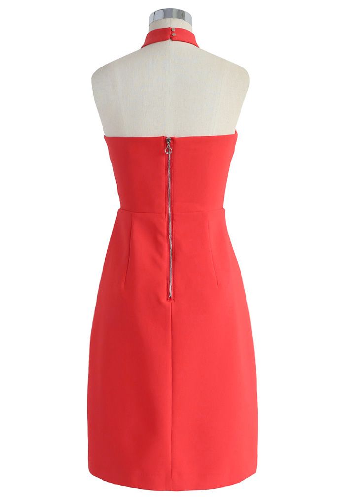 Dernier engouement robe bustier en rouge