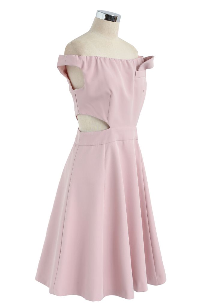 Continuer à danser robe asymétrique en rose bonbon