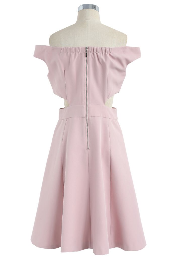 Continuer à danser robe asymétrique en rose bonbon