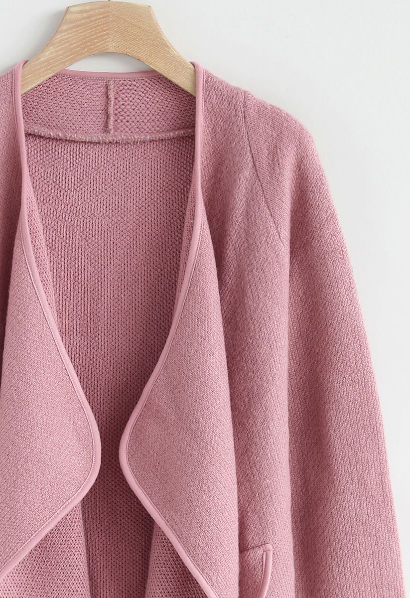 Tout Est Tricoté Manteau en Rose