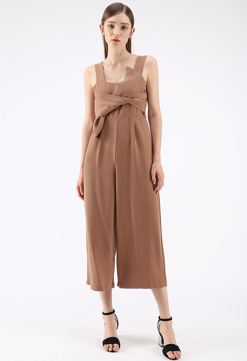 Combinaison Bowknot Gracefulness en Caramel