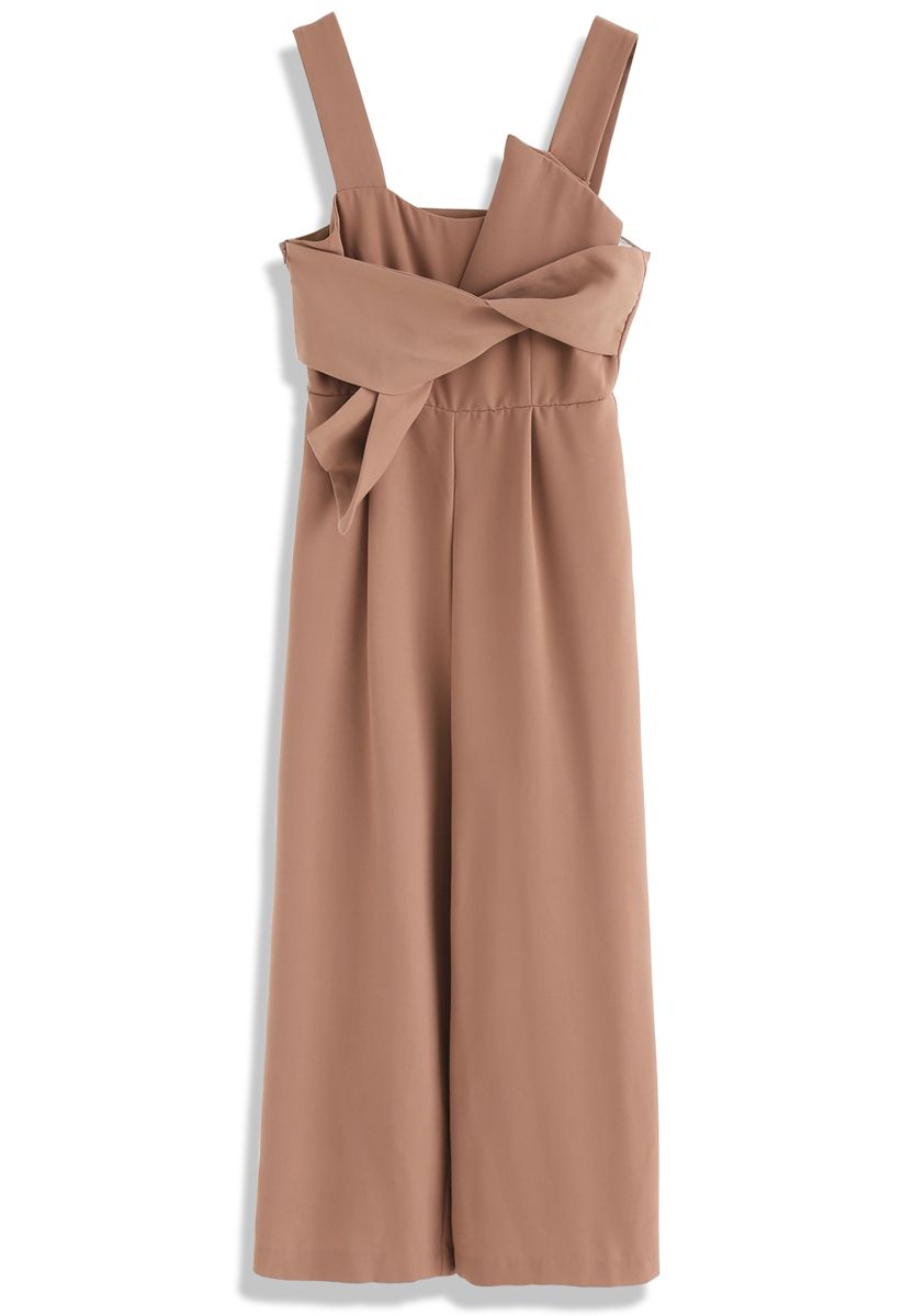 Combinaison Bowknot Gracefulness en Caramel