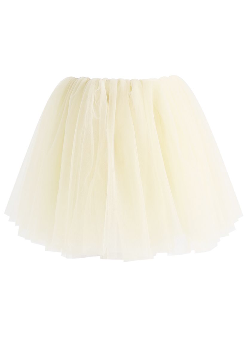 Jupe Amore en tulle à la crème pour les enfants