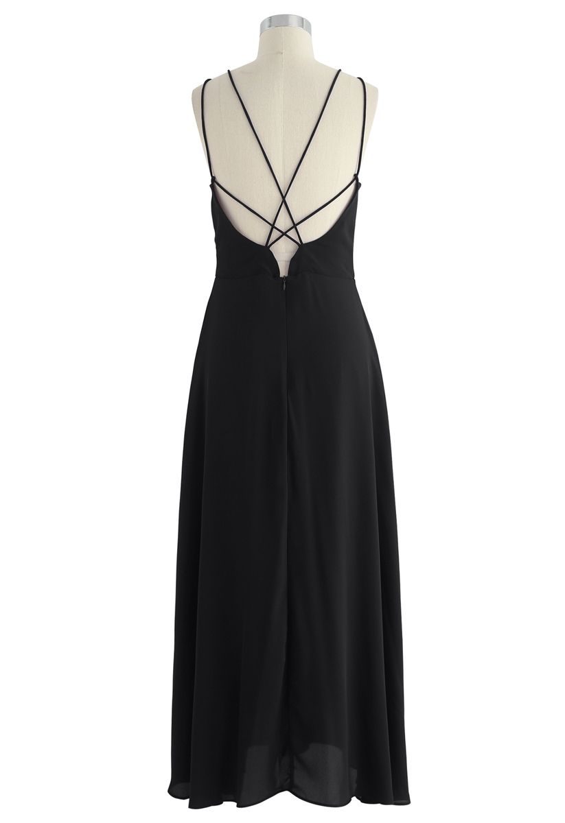 Magnifique mouvement Maxi Cross Back Back en noir