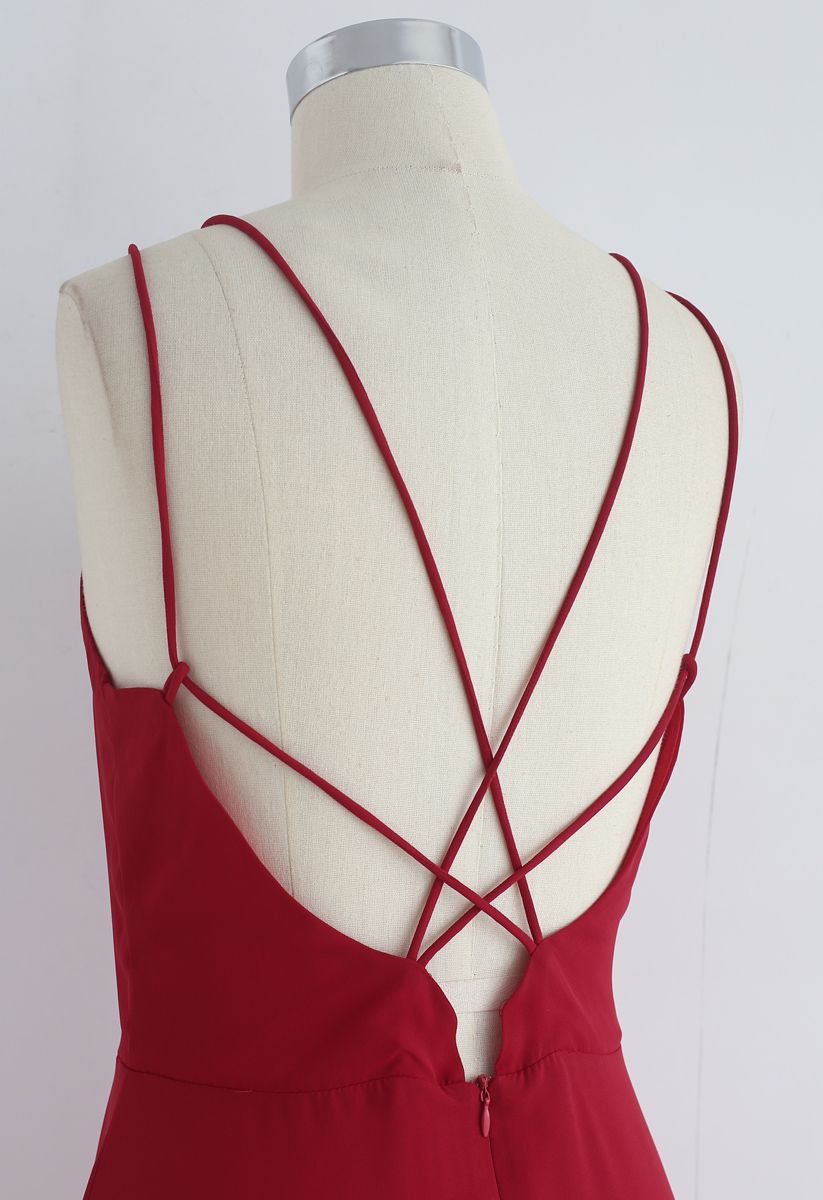 Magnifique mouvement Maxi Cross Back Back en rouge