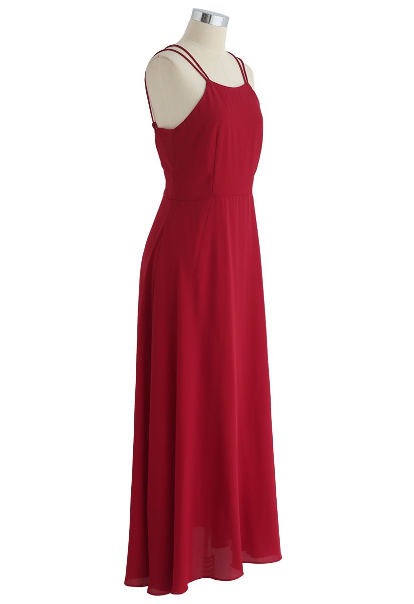 Magnifique mouvement Maxi Cross Back Back en rouge