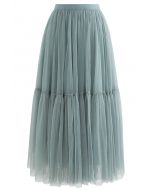 Je ne peux pas Soit Allez sur Mailles Tulle Jupe en Turquoise